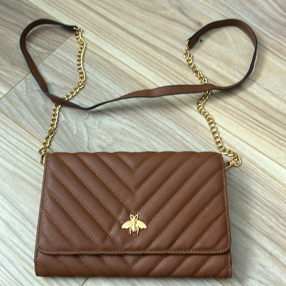 Cross Body Bag with Bee Detail